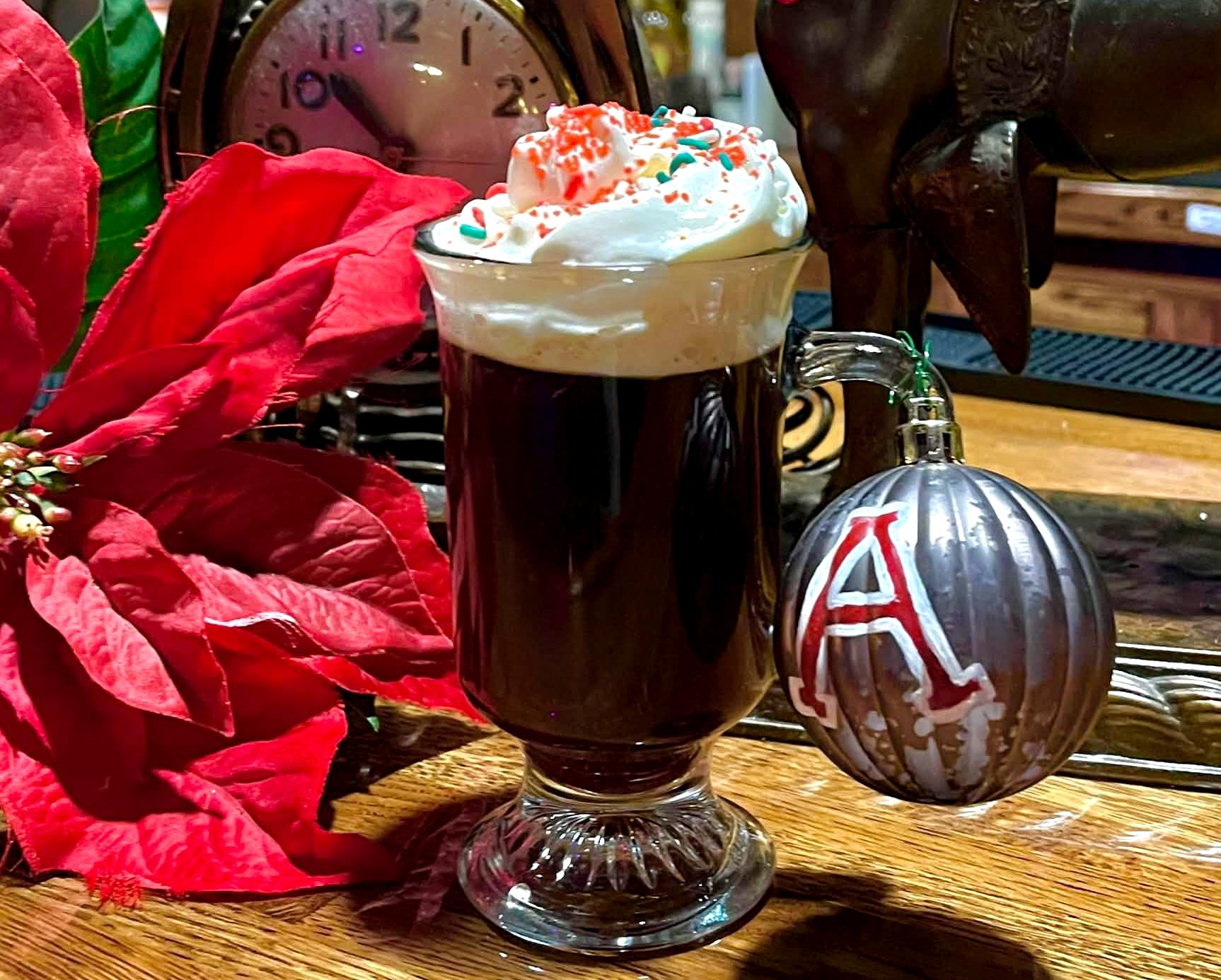 A warm seasonal drink