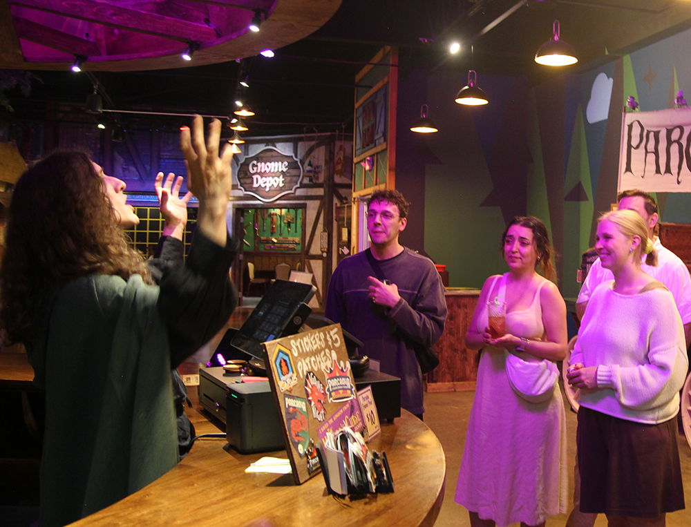 The upstairs room at Parcadia